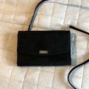 Kate Spade like new black cross body bag